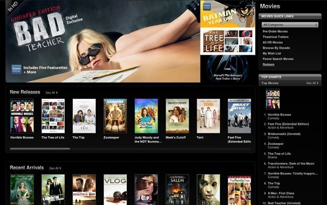 Vom putea vedea filme pe iCloud