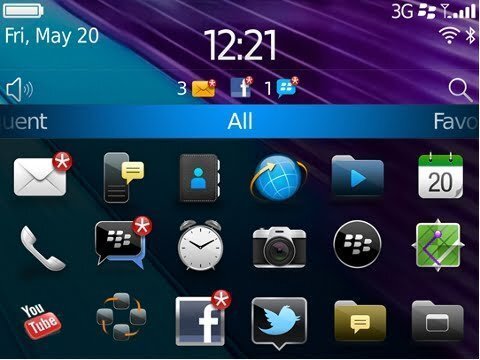 Blackberry bold 9790 screenshot
