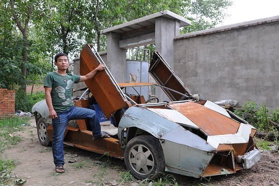 Cel mai tare din parcare. Un chinez si-a construit un Lamborghini (GALERIE FOTO)