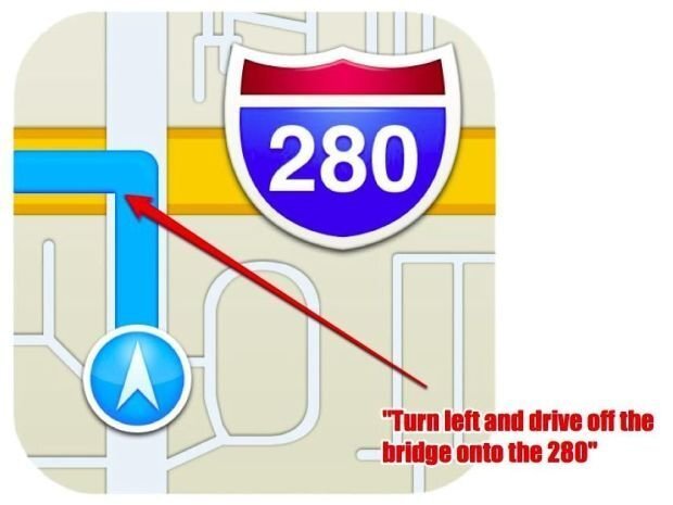 Apple Maps: Pana si icon-ul aplicatiei este gresit