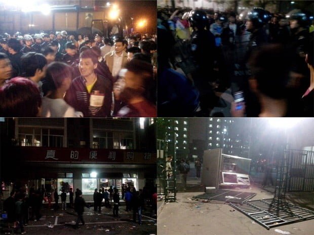 Revolta la fabrica iPhone 5: 2.000 de persoane au protestat impotriva conditiilor de munca