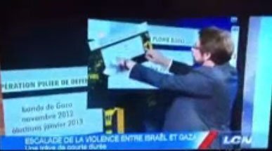 Un prezentator TV, tradat de ecranul tactil in direct (VIDEO)