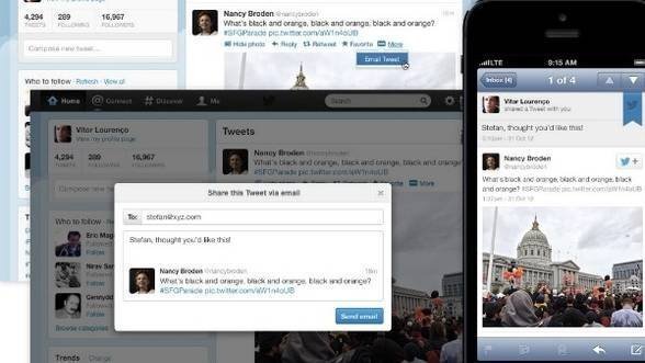 Twitter introduce mesajele prin e-mail