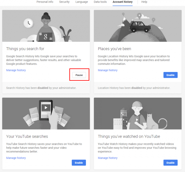 google-desable